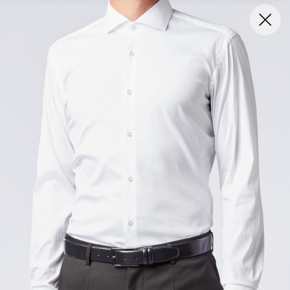 Authentic Hugo Boss white dress shirt